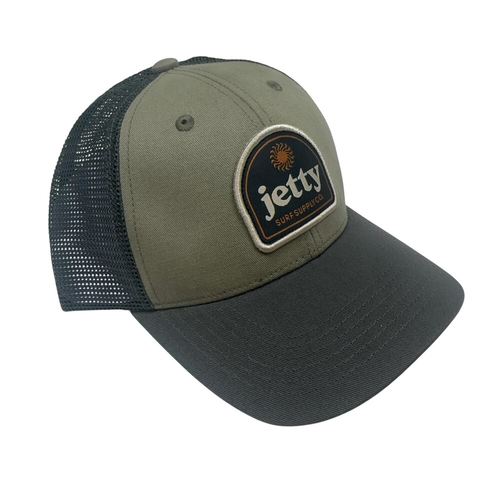 Jetty Surf Supply Co Rise Trucker Hat Mens One‎ Size Mesh Adjustable Snapback